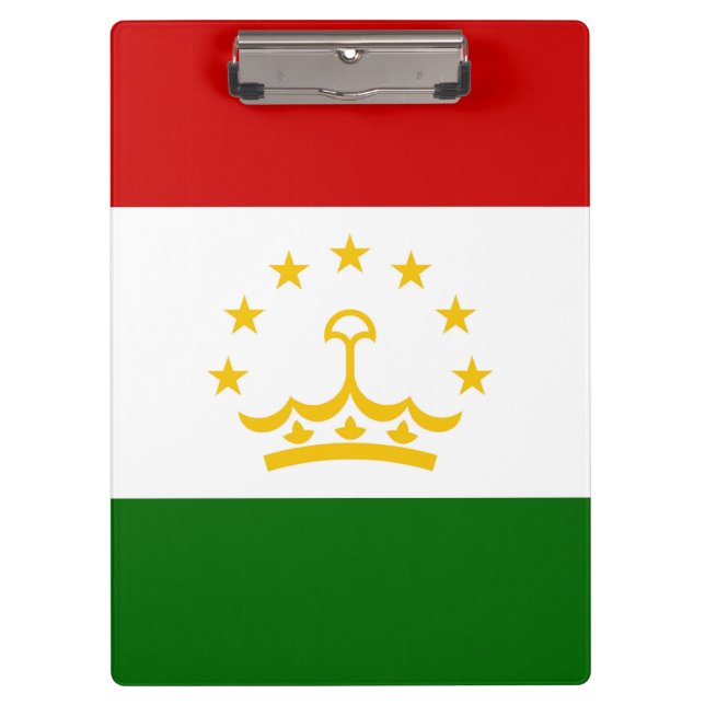 Porte-bloc Drapeau Tadjikistan (Devant)