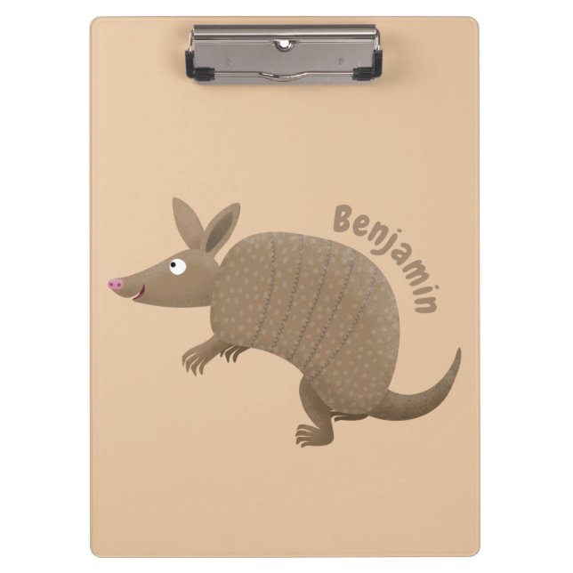 Porte-bloc Drôle armadillo joyeux dessin animé (Devant)