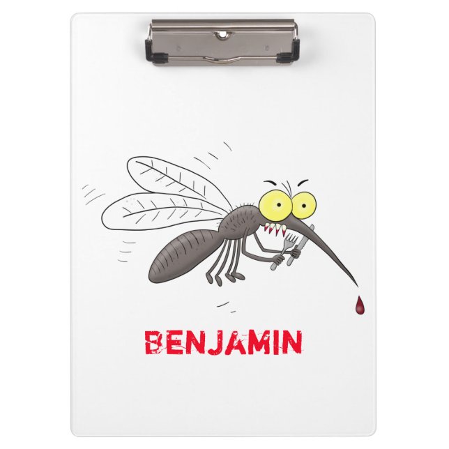 Porte-bloc Drôle dessin d'insecte moustique (Devant)