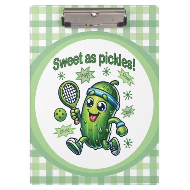 Porte-bloc Drôle mignon sucré comme chatons Pickleball (Devant)