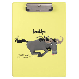 Porte-bloc Drôle wildebeest tourner dessin animé illustration
