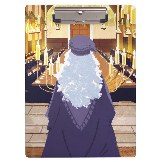 Porte-bloc Dumbledore parlant dans le Grand Hall de Poudlard (Devant)