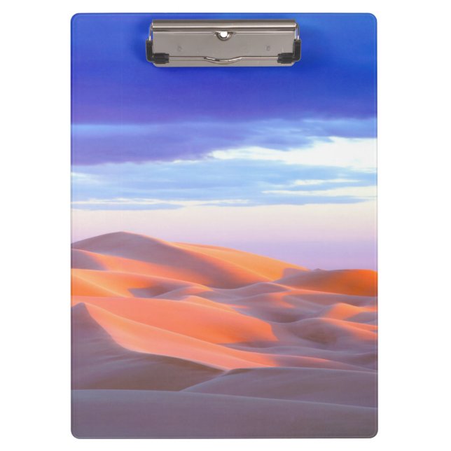 Porte-bloc Dunes de Glamis au coucher du soleil (Devant)