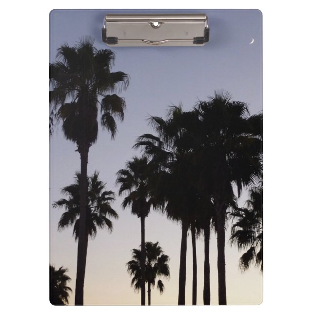 Porte-bloc Dusk avec palmiers Scène tropicale (Devant)