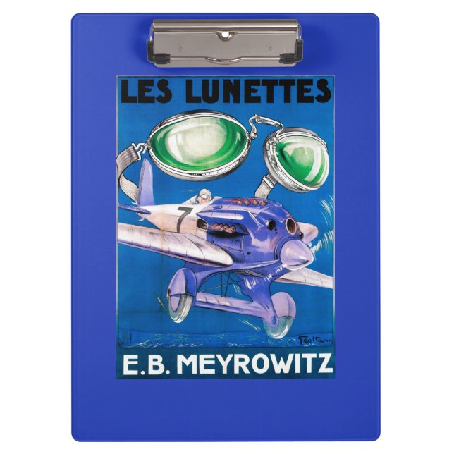 Porte-bloc E.B. Publicité de lunettes de vol de Meyrowitz (Devant)