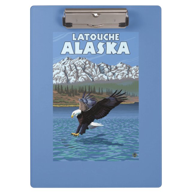 Porte-bloc Eagle chauve plongeant - Latouche, Alaska (Devant)