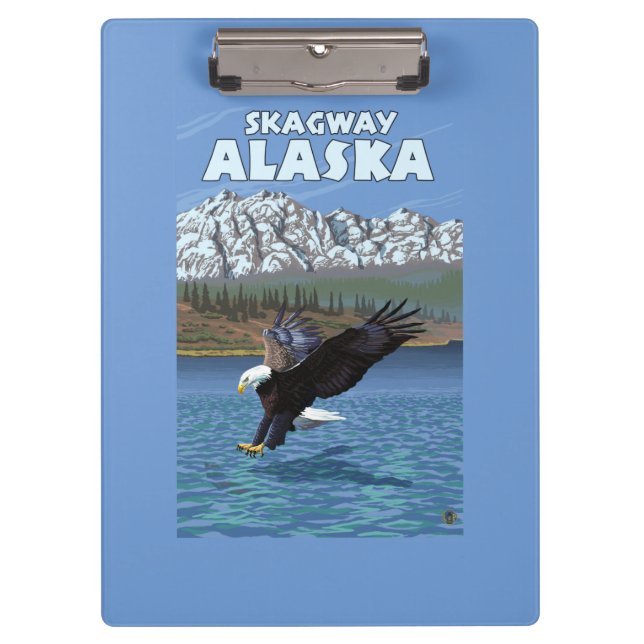 Porte-bloc Eagle chauve plongeant - Skagway, Alaska (Devant)