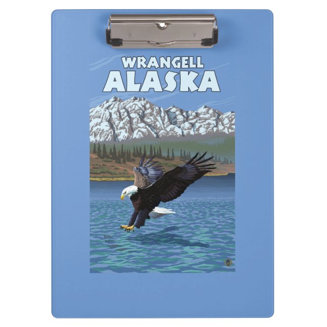 Porte-bloc Eagle chauve plongeant - Wrangell, Alaska (Devant)