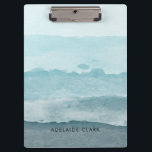 Porte-bloc Eau bleu mer Abstraite<br><div class="desc">Un magnifique paysage marin d'aquarelle abstraite. Palette bleue évoquant la plage et l'océan.</div>