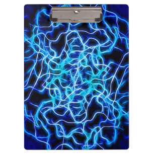 Porte-bloc Éclair électrique néon bleu Tesla Coil