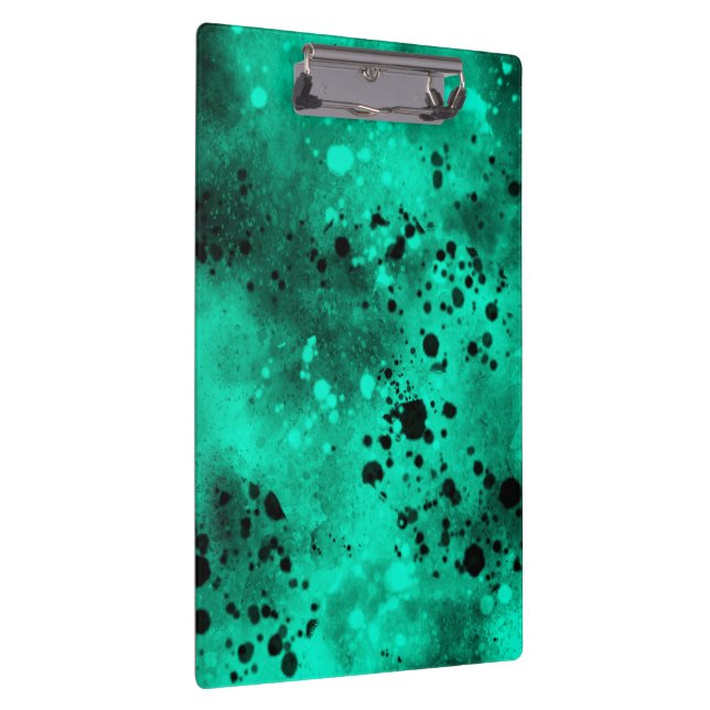 Porte-bloc Effet Dessin de peinture vert et noir (Swatch)