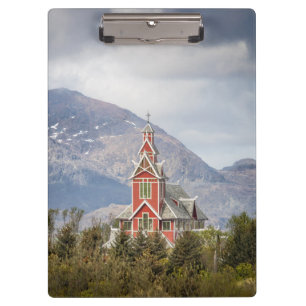Porte-bloc Église de Buksnes Lofoten Norvège