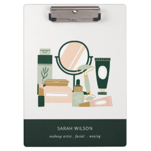 Porte-bloc Elégant Blush Green Maquillage Artiste Cosmologist