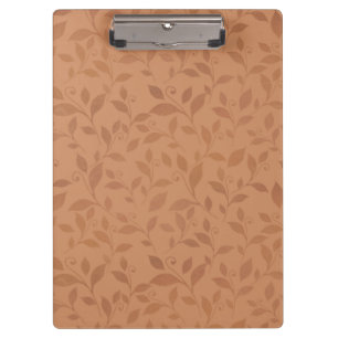 Porte-bloc Élégant Brown Abstrait Feuilles d'automne Motif