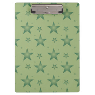 Porte-bloc Élégant et élégant Olive Stars sur Sage Green