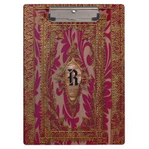 Porte-bloc Élégant Monogramme français Élégant