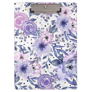 Porte-bloc Élégant Porte - bloc floral violet et rose