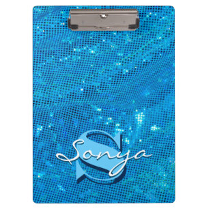 Porte-bloc Elegant Teal Draped Fabric