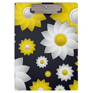 Porte-bloc Élégant tournesol chic floral cerise en fleurs
