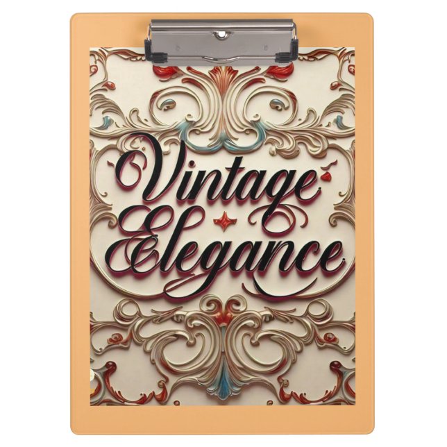 Porte-bloc "Elégant Vintage raffiné" " (Devant)