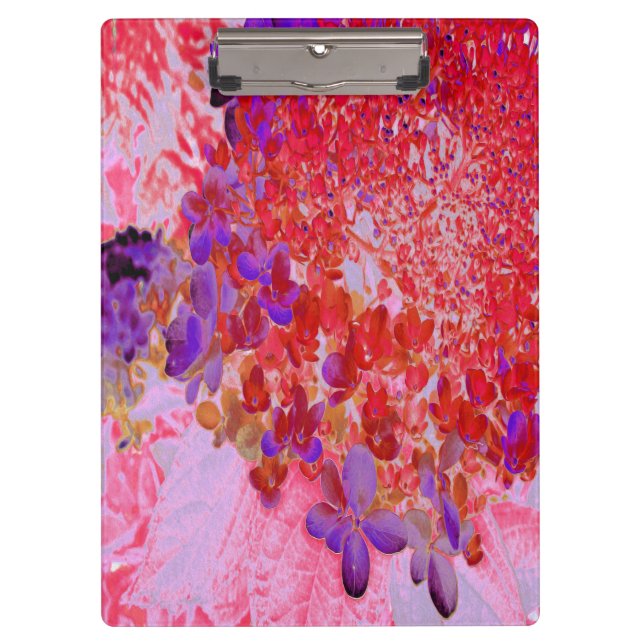 Porte-bloc Élégante Hydrangea Limelight Violette et Orange (Devant)