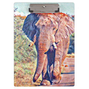 Porte-bloc éléphant aquarell