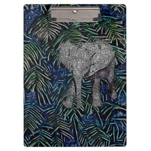 Porte-bloc Eléphant bébé Abstrait