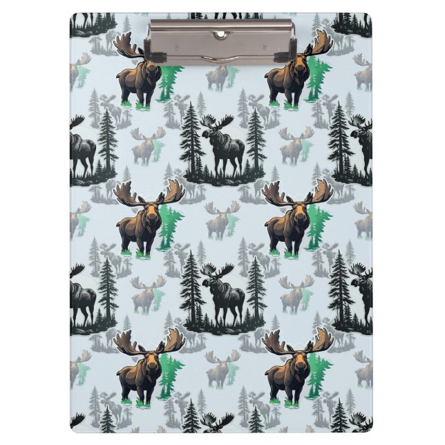Porte-bloc Elk Moose Antlers Deer Design Motif (Devant)