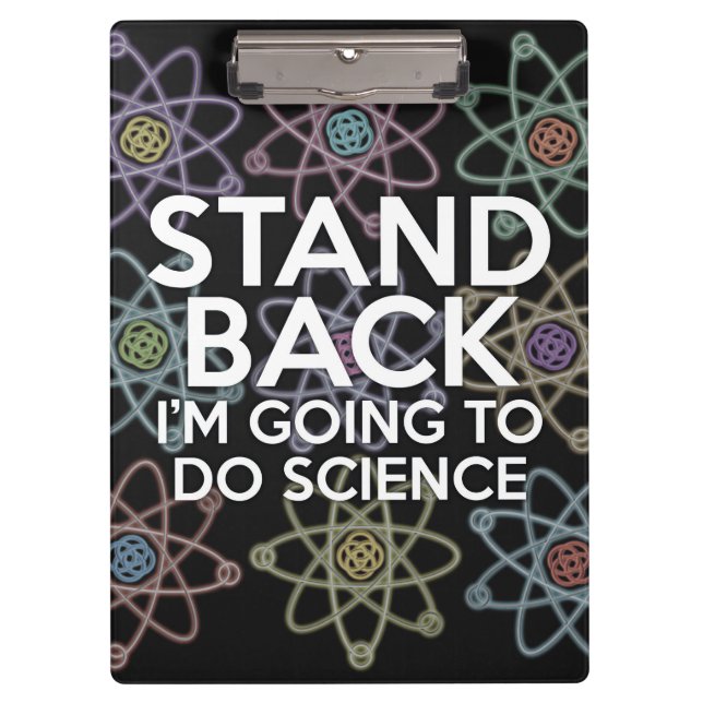 PORTE-BLOC ÉLOIGNEZ-VOUS JE VAIS FAIRE DE LA SCIENCE (Devant)