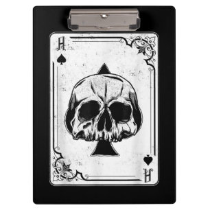 Porte-bloc Emo Gothique Et Punk Ace de Spades Poker Jeu