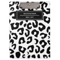 Empreinte de léopard noir minimal moderne