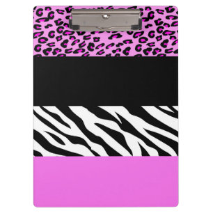 Porte-bloc Empreinte de léopard, Zebra Print, Poster de anima