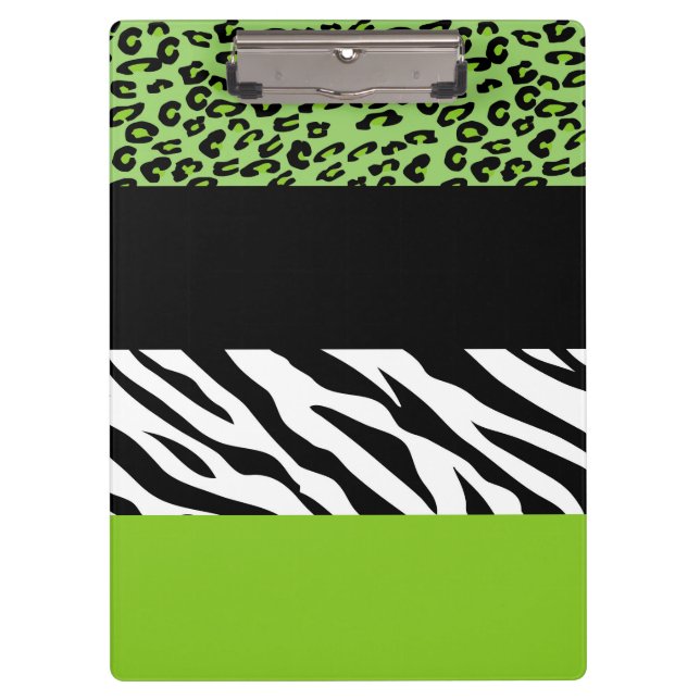 Porte-bloc Empreinte de léopard, Zebra Print, Poster de anima (Devant)
