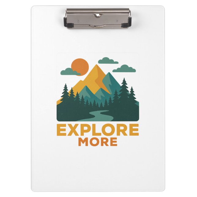 Porte-bloc En savoir plus - Retro Mountain & Forest Adventure (Devant)
