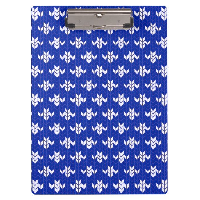 Porte-bloc en tricot BLEU SCANDIA (Devant)
