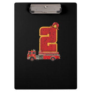 Porte-bloc Enfant de 2 ans Cadeaux d'anniversaire pompier