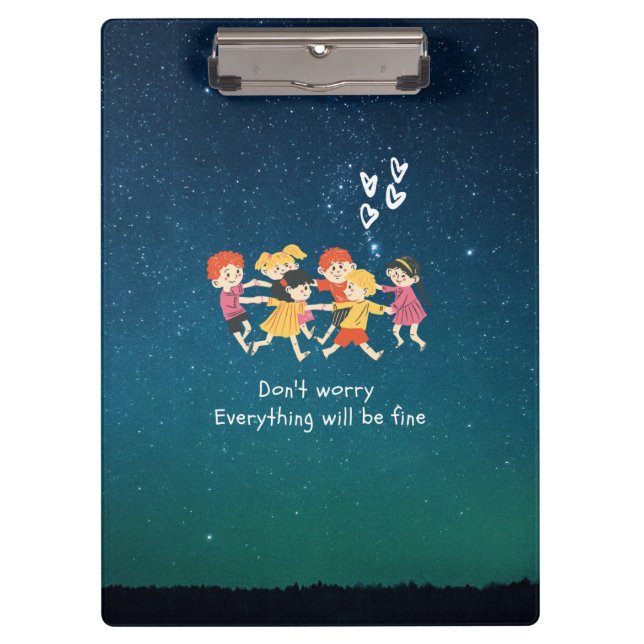 Porte-bloc Enfants heureux  (Devant)