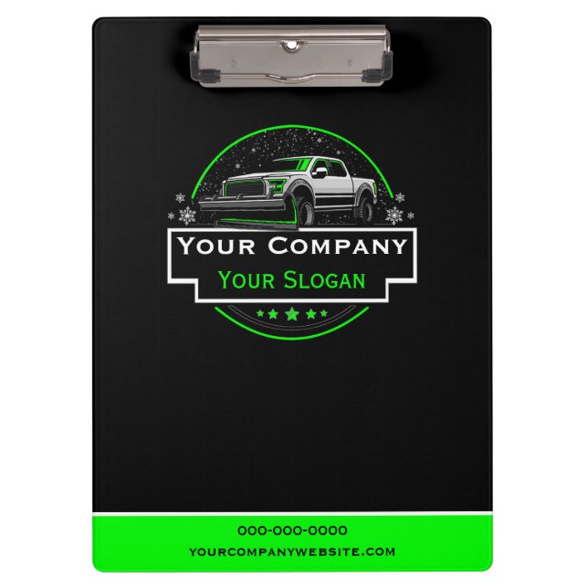 Porte-bloc Enlèvement professionnel de neige, entreprise de s (Devant)