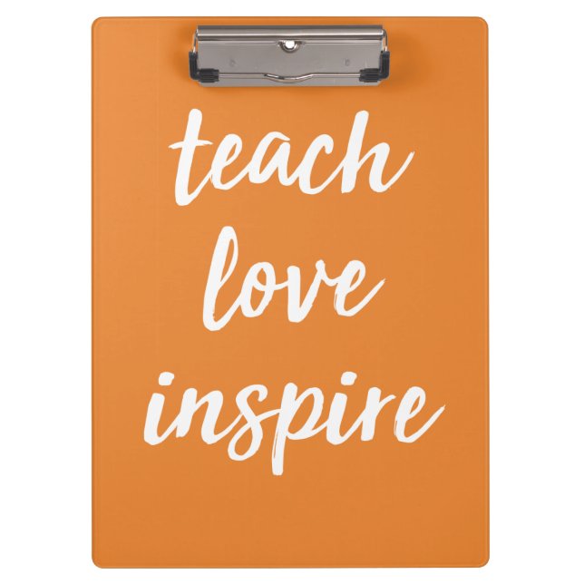 Porte-bloc Enseignez l'amour inspirent | expression inspirée (Devant)