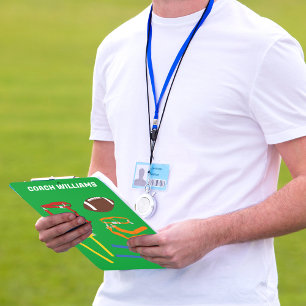 Porte-bloc Entraîneurs de football du pavillon Personnalisé