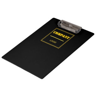 Porte-bloc Entreprise personnalisée noire moderne sur mesure