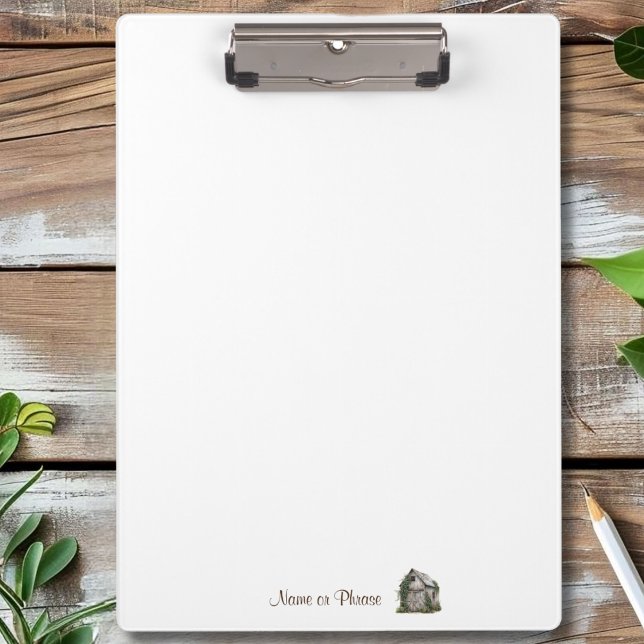 Porte-bloc Entreprise rustique par pays personnalisée (Créateur téléchargé)