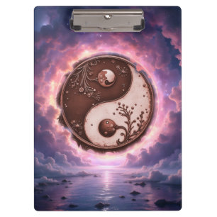 Porte-bloc Équilibre au clair de lune – Yin Yang de la lumièr