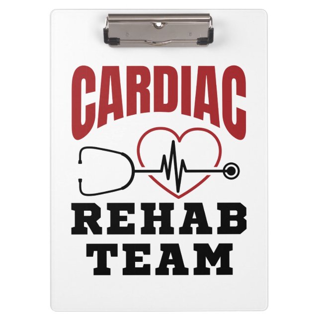 Porte-bloc Équipe de réadaptation cardiaque Cardiologue Infir (Devant)