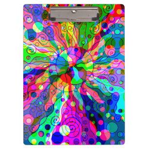 Porte-bloc Esquisse Imaginaire Art - Neon Abstrait Maj 1