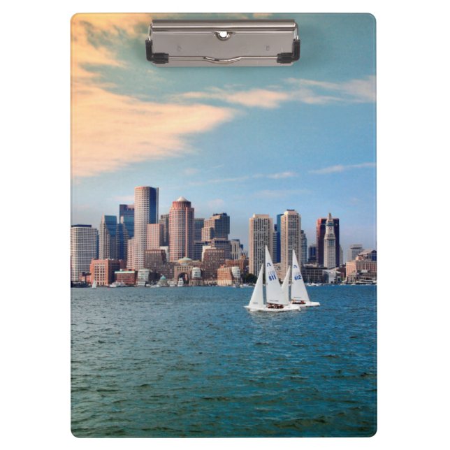 Porte-bloc États-Unis, Massachusetts. Skyline du front de mer (Devant)