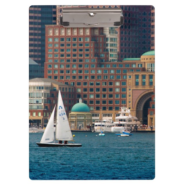 Porte-bloc États-Unis, Massachusetts. Skyline du front de mer (Devant)