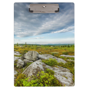 Porte-bloc États-Unis, Virginie-Occidentale, Davis. Paysage à