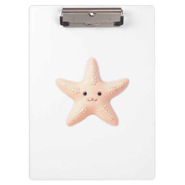 Porte-bloc Étoile de mer rose mignonne (Devant)