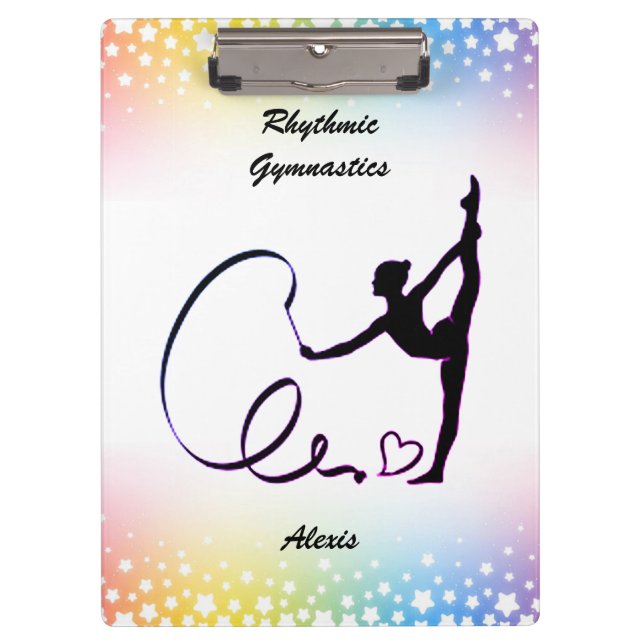 Porte-bloc Étoiles de ruban pour gymnastique rythmique (Devant)